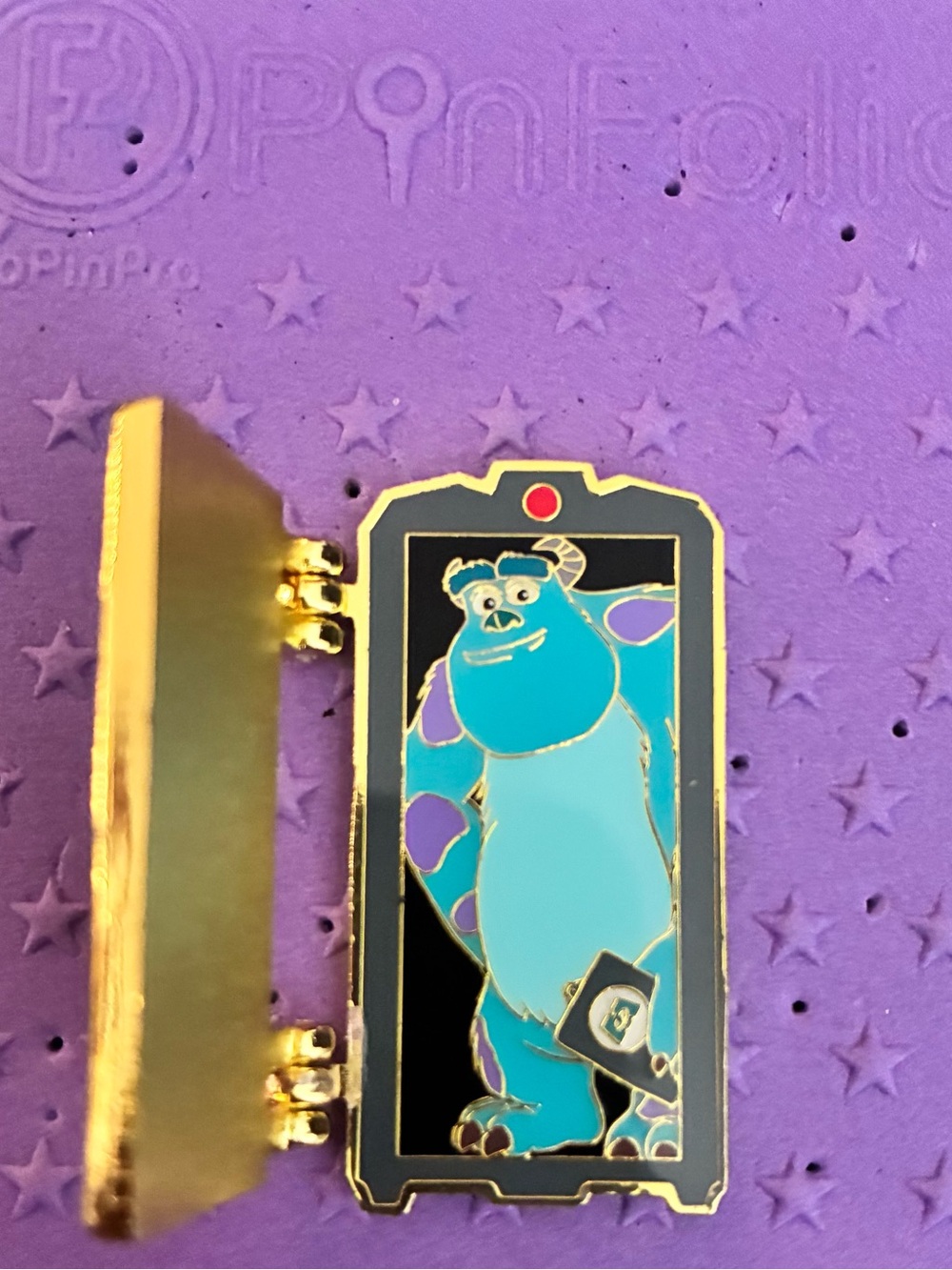 NWT Disney Pixar Monsters, Inc. Door Blind Box Hinged - Sulley Pin